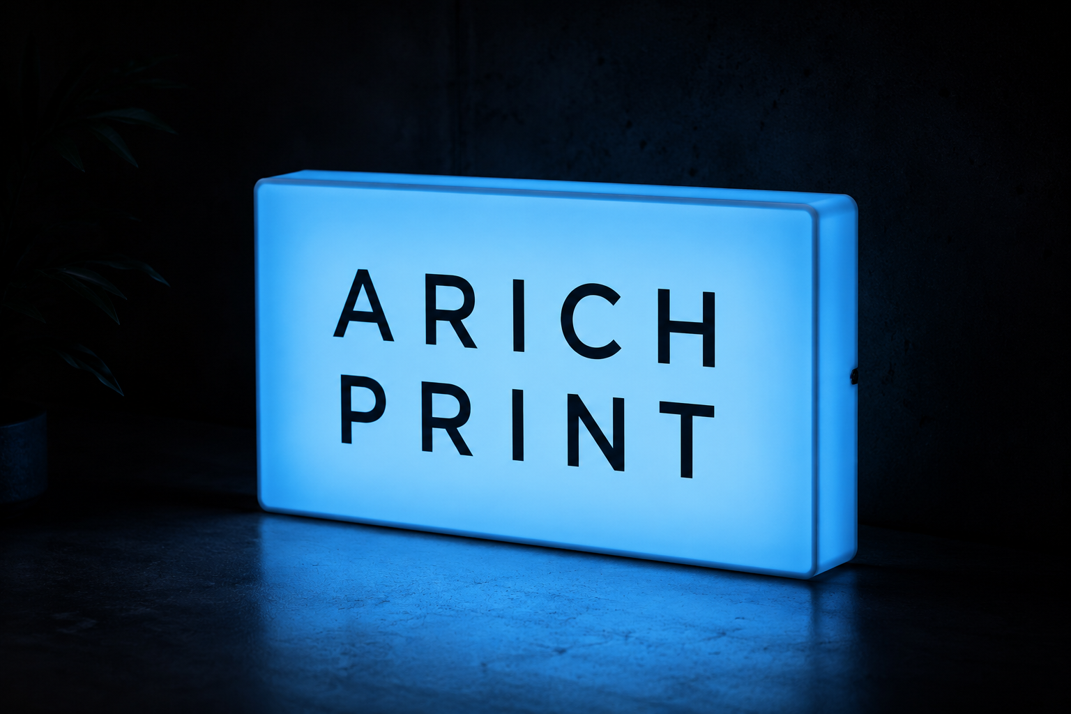 Arich Print lightbox installation